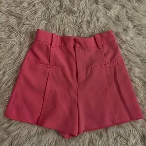 Zara High Waist Pink Women's Shorts